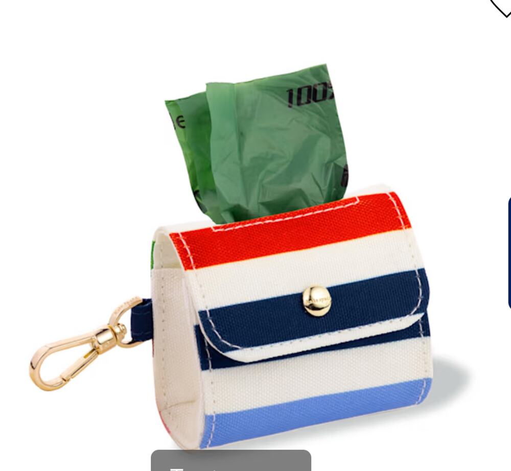 Kate Spade New York Adventure Stripe Doggie Bag Holder